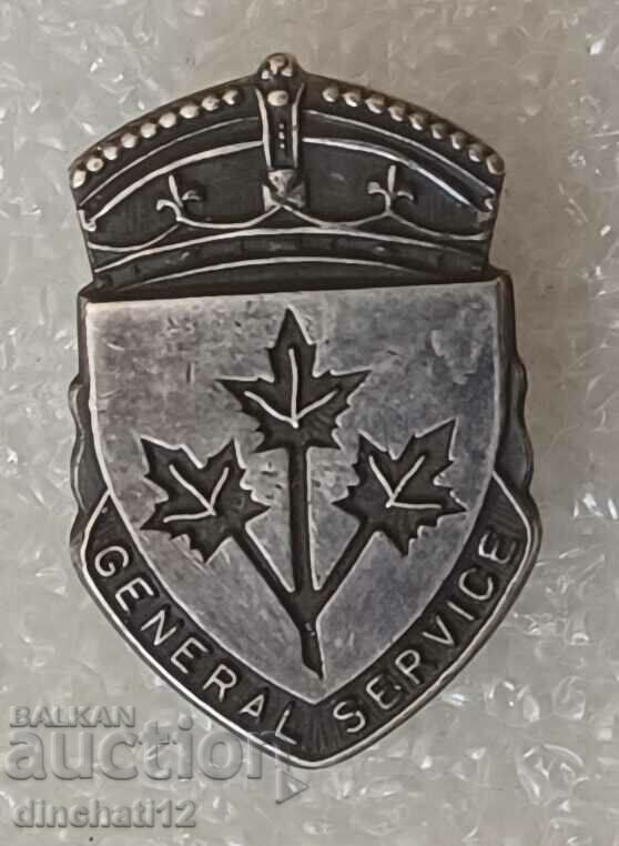 Insigna de serviciu general Canada WW2