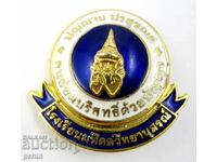 Стара значка-Тайланд-Индокитай-Колекционерска рядкост-Топ