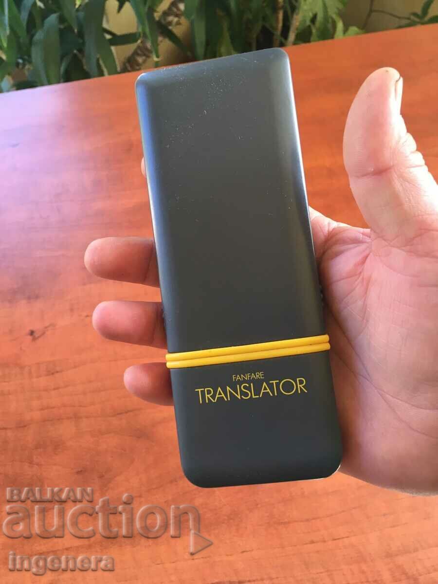 TRANSLATOR TRANSLATOR FROM THE 80'S ELECTRONIC