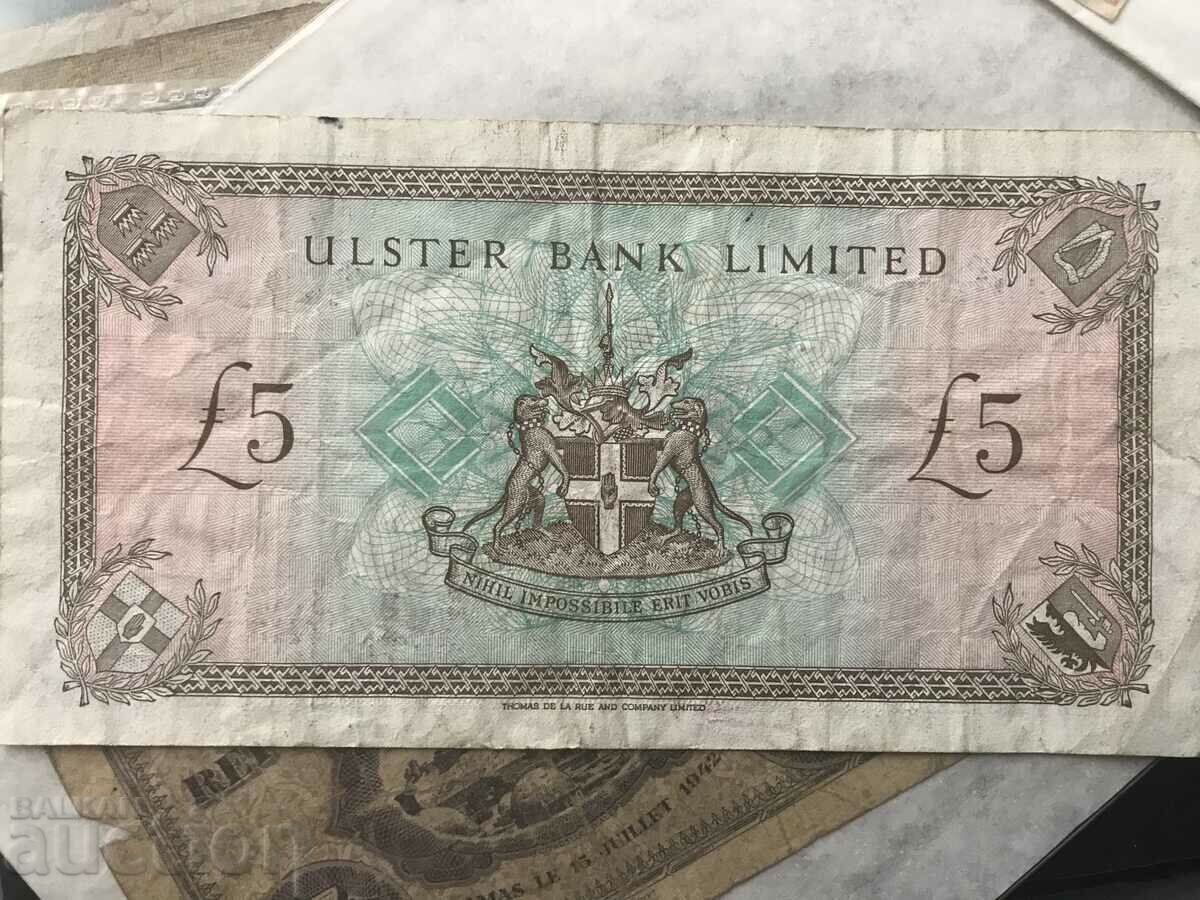 Northern Ireland 5 Pounds 1989 Ulster Bank with price 32.00 BGN | € 16.36 Northern Ireland 5 Pounds 1989 Ulster Bank with price 32.00 BGN | € 16.36