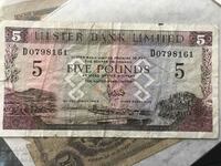 Northern Ireland 5 Pounds 1989 Ulster Bank