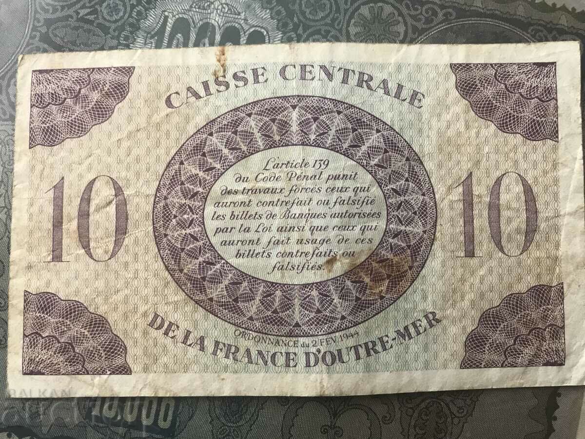 Guadeloupe 10 Francs French Colony WWII with price 210.00 BGN | € 107.37 Guadeloupe 10 Francs French Colony WWII with price 210.00 BGN | € 107.37