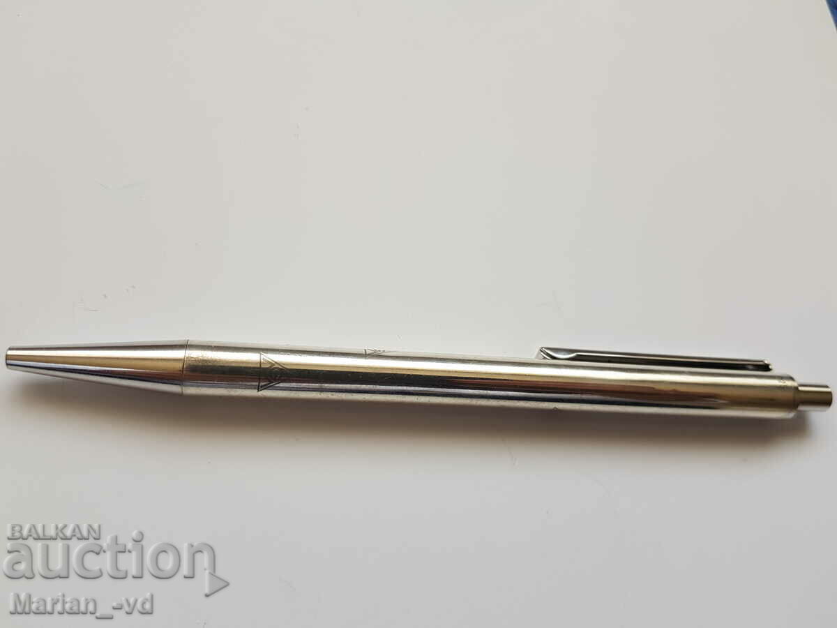 A silver pen with price 100.00 BGN | € 51.13