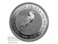 1 oz argint australian KOOKABURA 2015