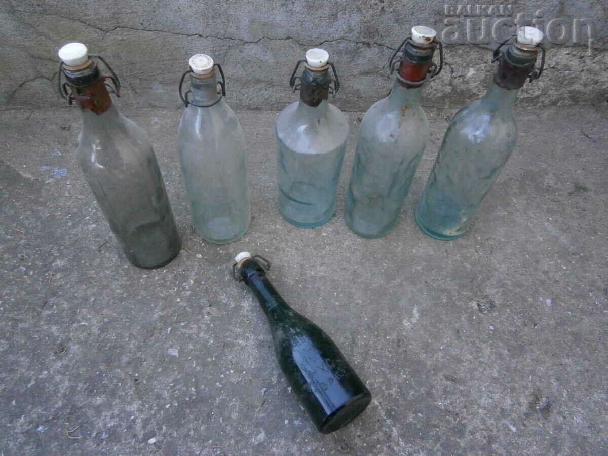 lot of vintage bottles bottles 1930s of the last century with price 61.00 BGN | € 31.19 lot of vintage bottles bottles 1930s of the last century with price 61.00 BGN | € 31.19