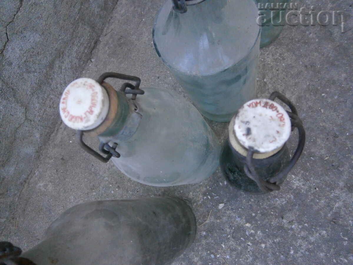 lot of vintage bottles bottles 1930s of the last century - 6 lot of vintage bottles bottles 1930s of the last century - 6