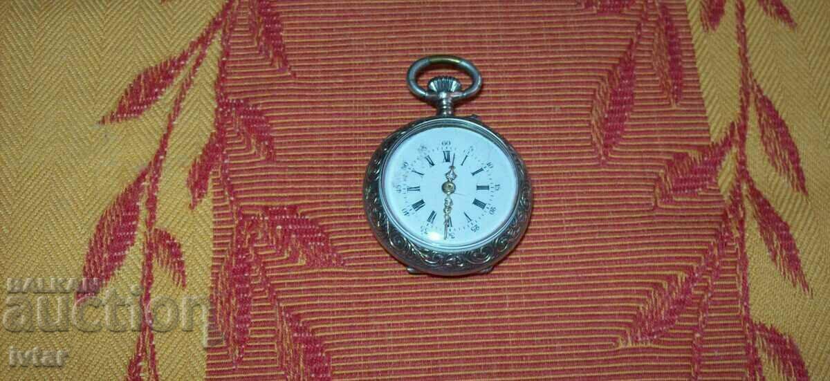 Silver Swiss watch, locket, pocket with price 100.00 BGN | € 51.13 Silver Swiss watch, locket, pocket with price 100.00 BGN | € 51.13