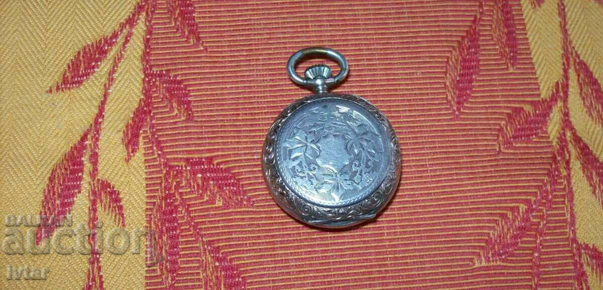 Auction Silver Swiss watch, locket, pocket Auction Silver Swiss watch, locket, pocket