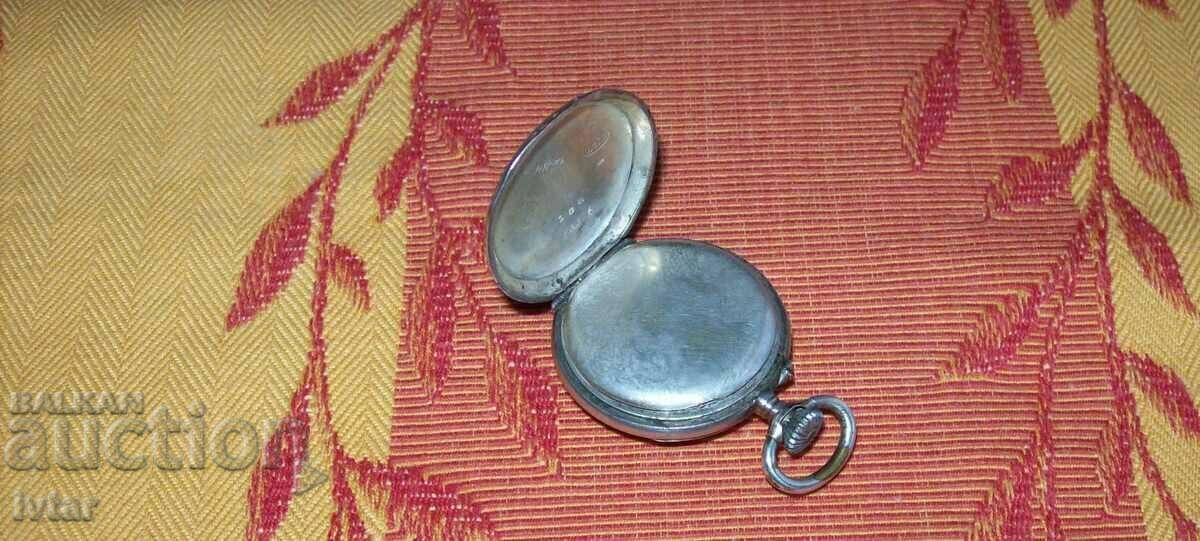 Silver Swiss watch, locket, pocket - 5 Silver Swiss watch, locket, pocket - 5