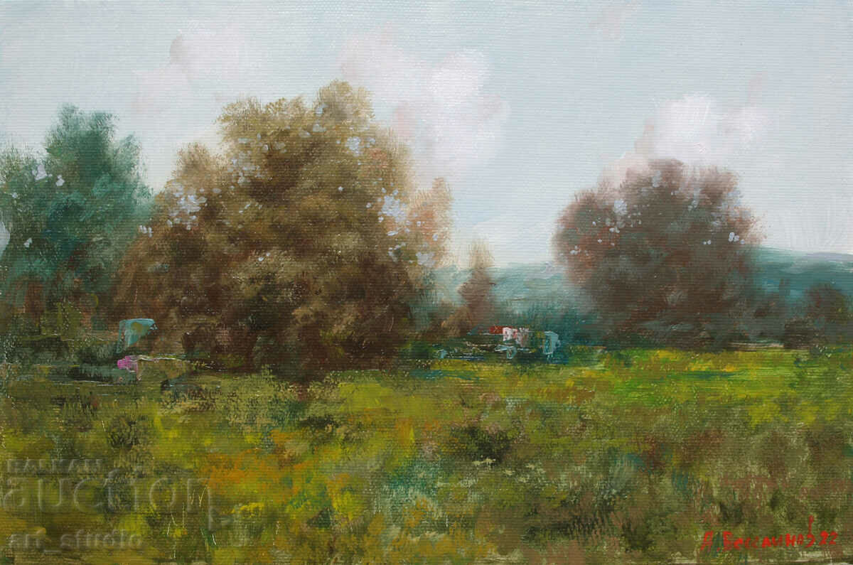 Polish landscape - oil paints