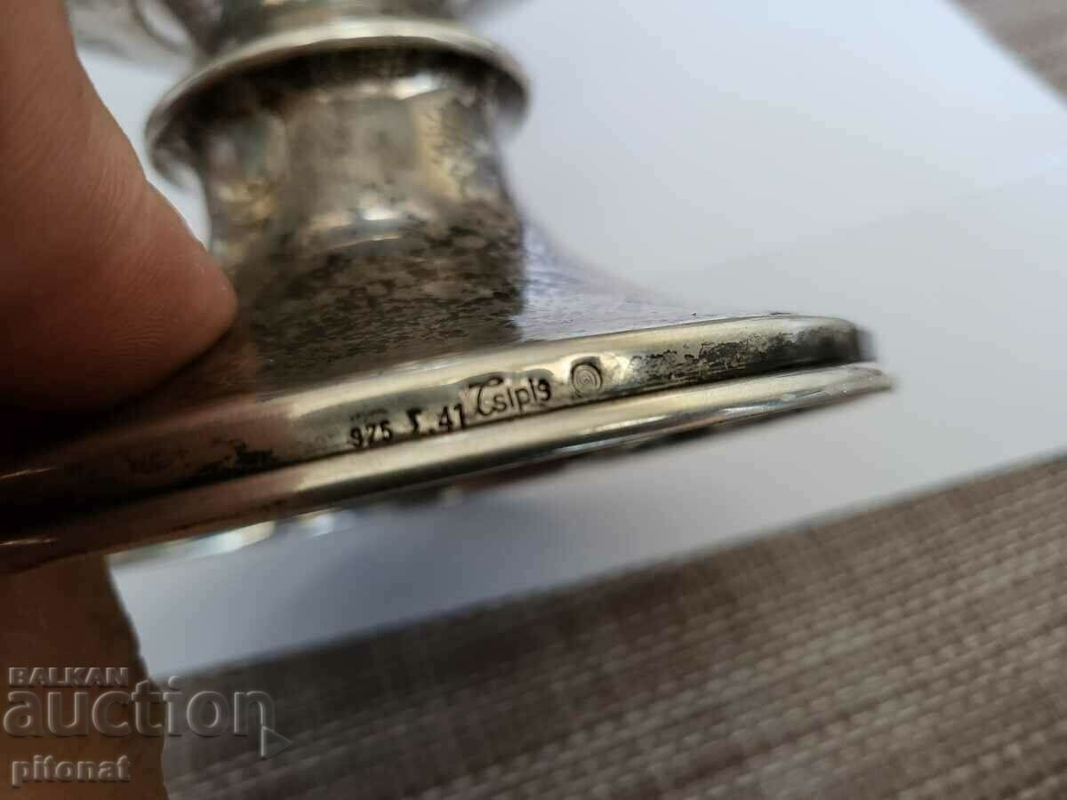 Αντίκα ασημένιο κύπελλο 925 - 5