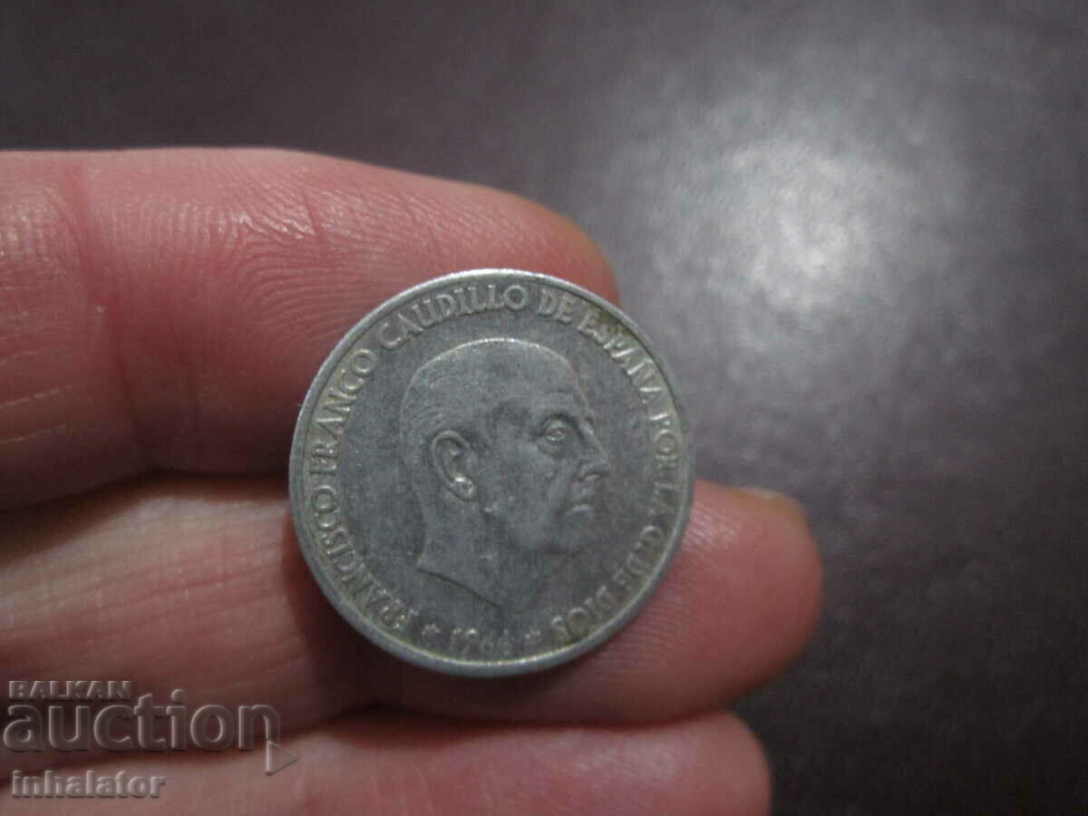 1966 SPANIA 50 centimos - aluminiu gen.Franco
