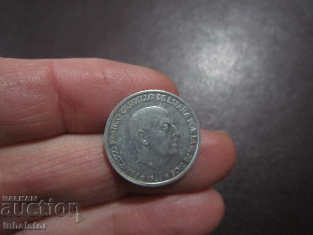 1966 SPANIA 50 centimos - aluminiu gen.Franco