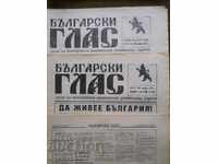 "Bulgarian Voice" - issues 41, 42, 43 / year II / 1991