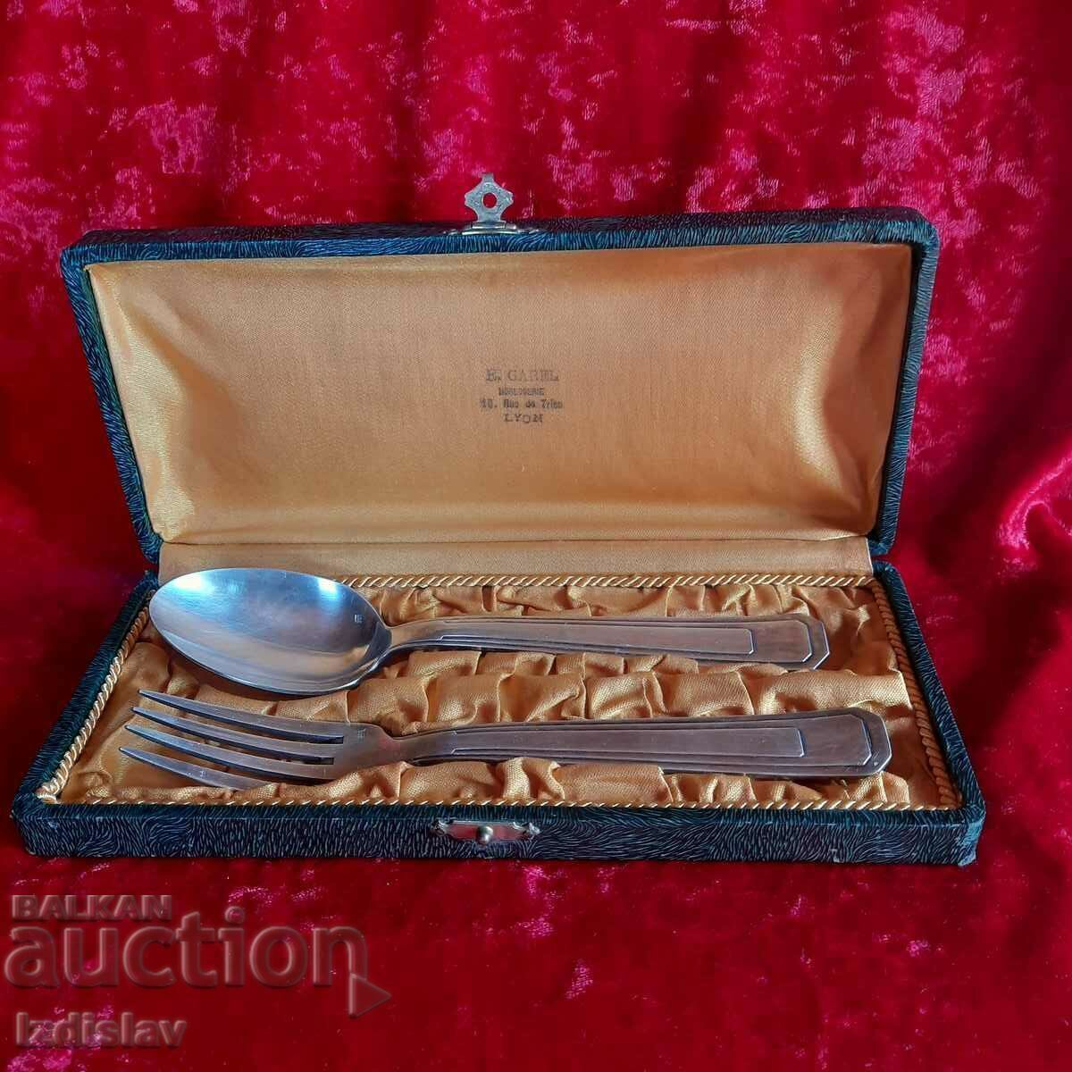 Auction  French Silver Plated Cutlery Set