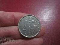 1923 2 franc Belgium