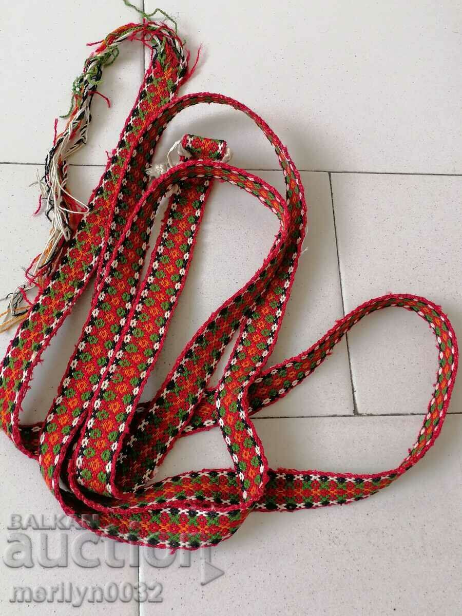 Auction  Old handwoven belt, girdle, costume belt