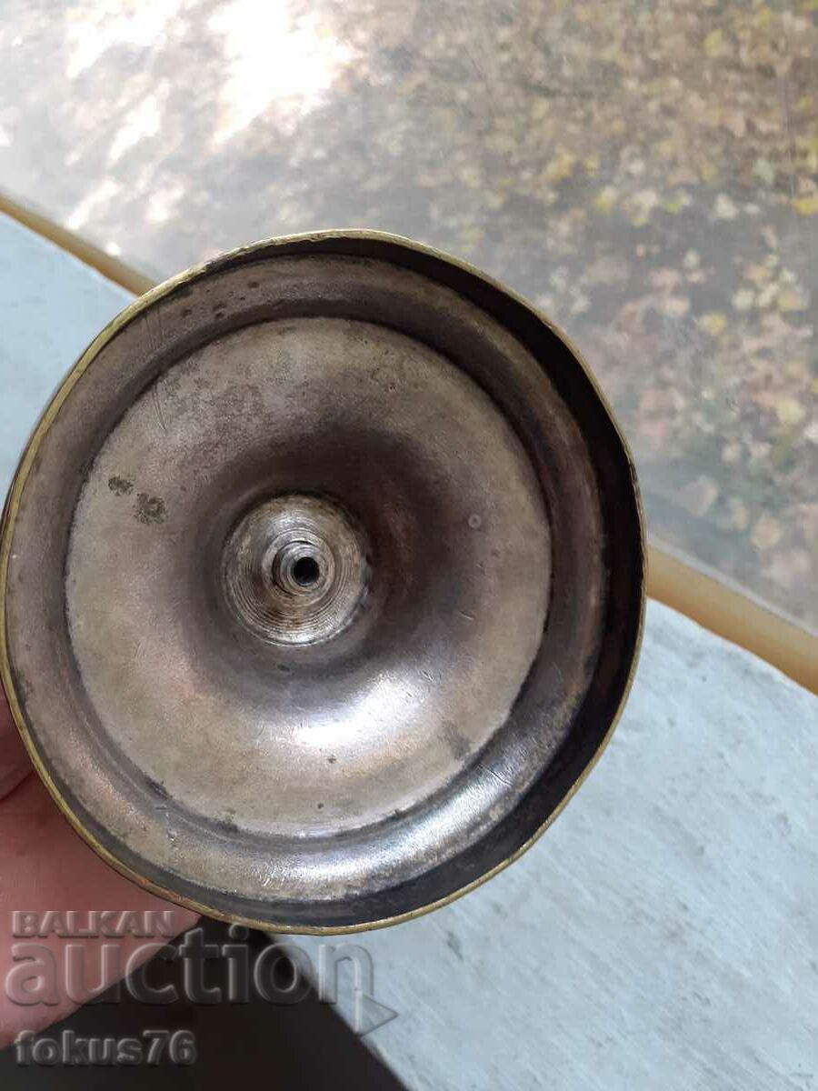 Delivery of Old Cristofle gilt candle holder