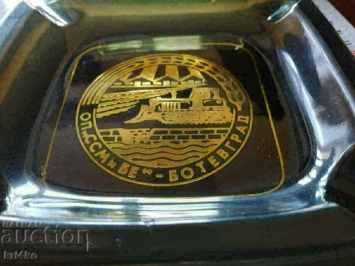 Retro Ashtray Botevgrad OP "SSM and BE" Retro Ashtray Botevgrad OP "SSM and BE"