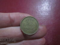1943 год Цейлон 25 цента