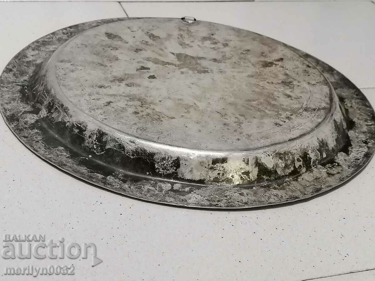 Silver-plated copper tray with engravings tray casserole copper - 5 Silver-plated copper tray with engravings tray casserole copper - 5