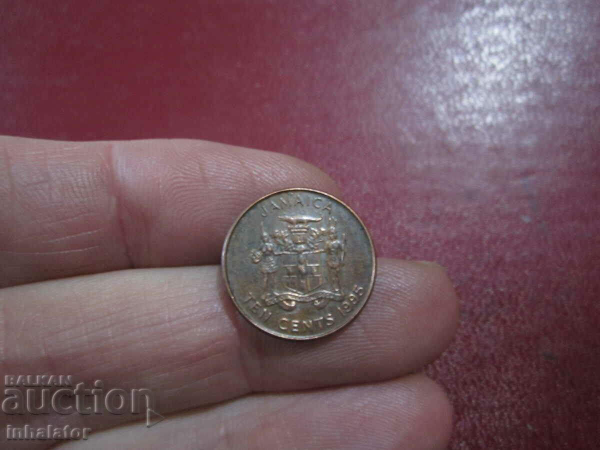 Ямайка 10 цента 1995 год