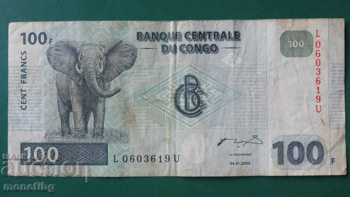 Конго 2000г. - 100 франка