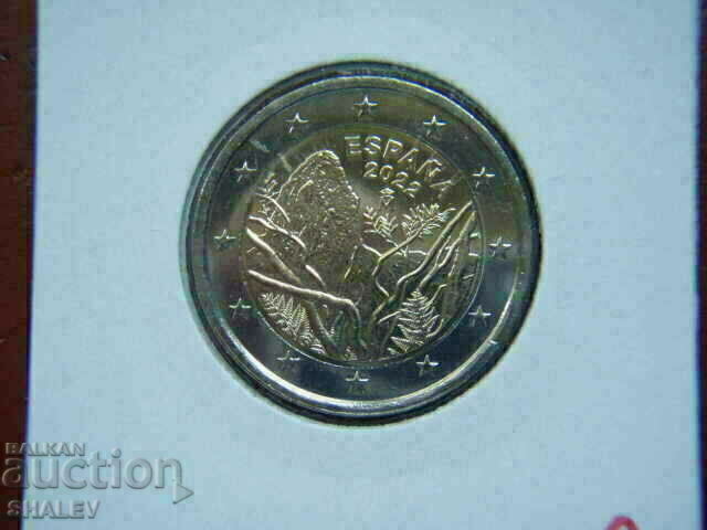 Auction  2 Euro 2022 Spain "Flora" (Spain) /2/ - Unc (2 euros)