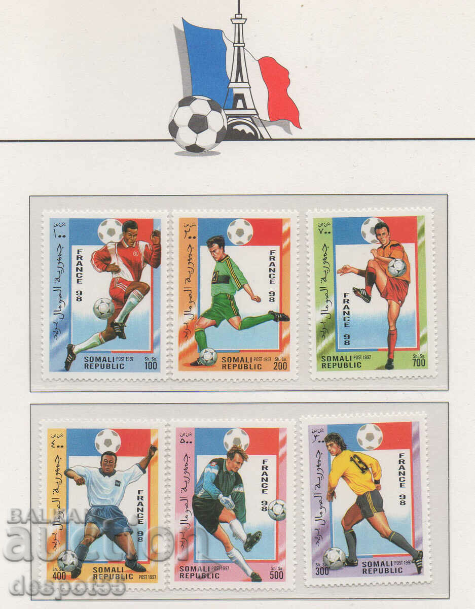1997. Somalia. Franța '98 - serie ilegală.