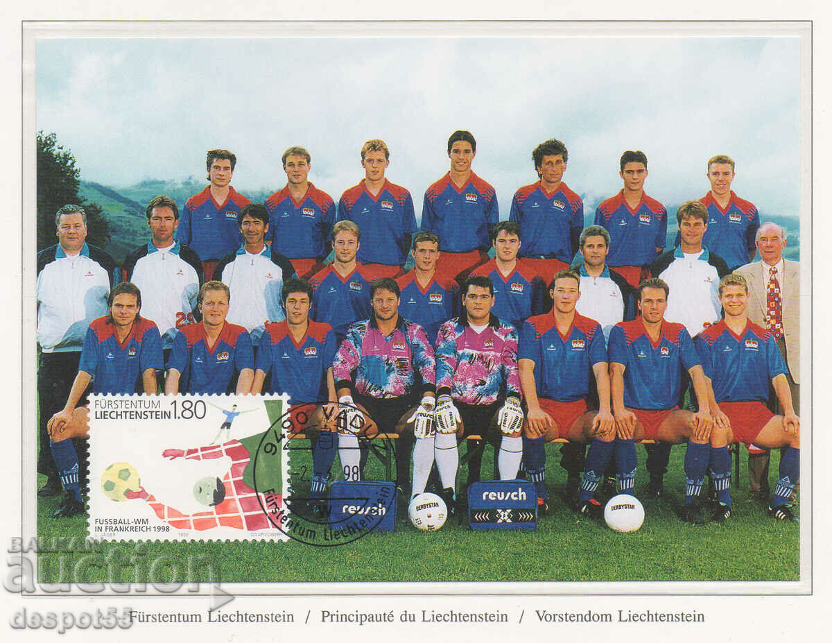 1998. Liechtenstein. Cupa Mondială la fotbal - Franța '98.