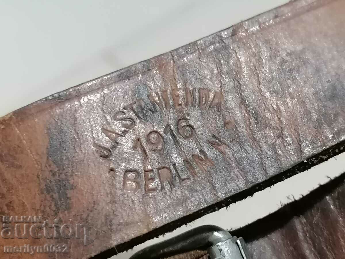Capac de transport pentru lopata germană BERLIN 1916 WW1 instrument de șanț