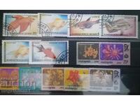 Mongolia - pește, timbre
