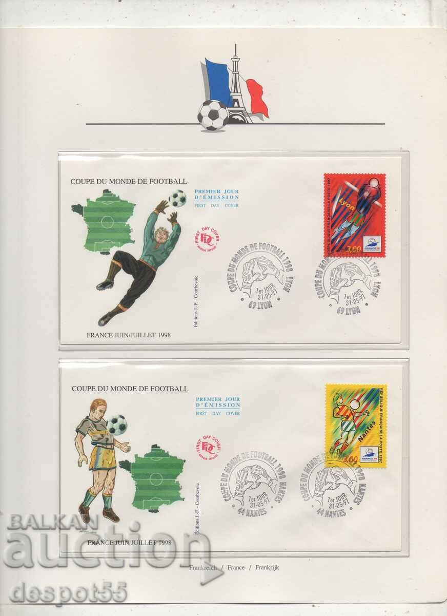 1997 France. World Cup in football - France '98. 2 Envelope