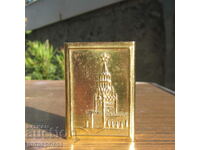 παλιό ρωσικό σοβιετικό μεταλλικό σπιρτόκουτο Μόσχα Κρεμλίνο