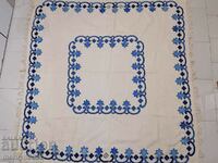 Old embroidered tablecloth Milo Bulgarian embroidery 40s