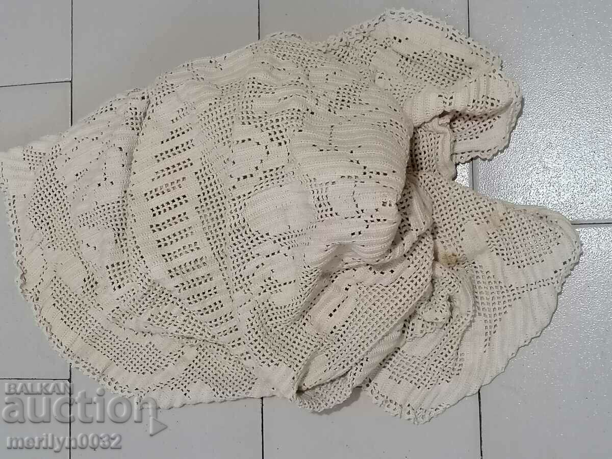 Old knitted tablecloth, milo, grandmother's knitting - 6 Old knitted tablecloth, milo, grandmother's knitting - 6