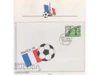 1996. Uruguay. Cupa Mondială la fotbal - Franța '98. Un plic.
