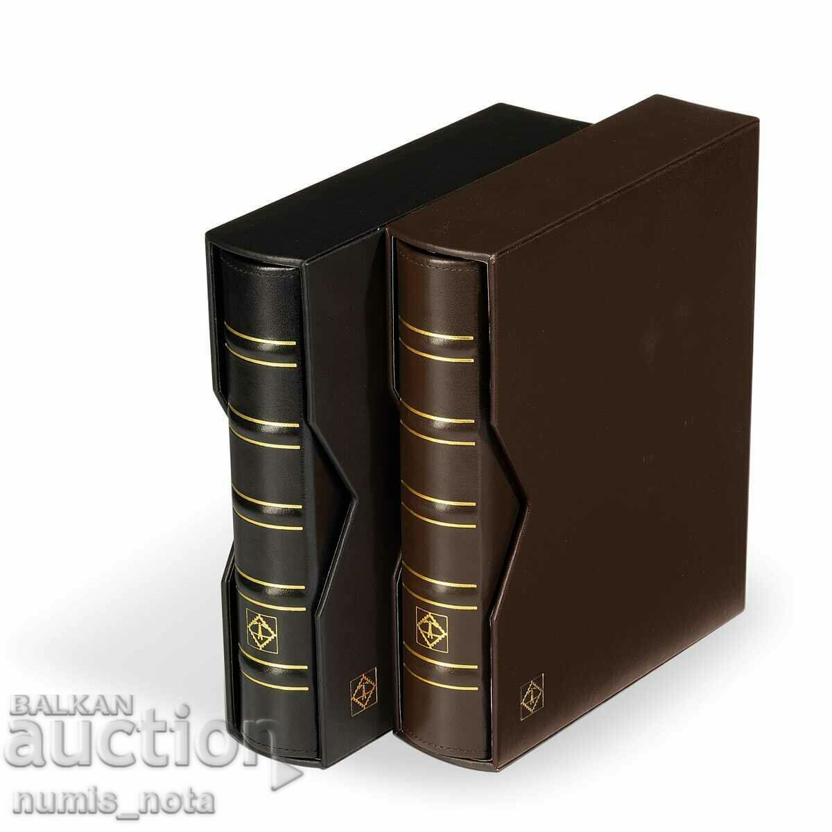 Album Optima lux NATURAL LEATHER - for coins and/or banknotes