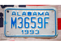 American Motorcycle License Plate Plate ALABAMA