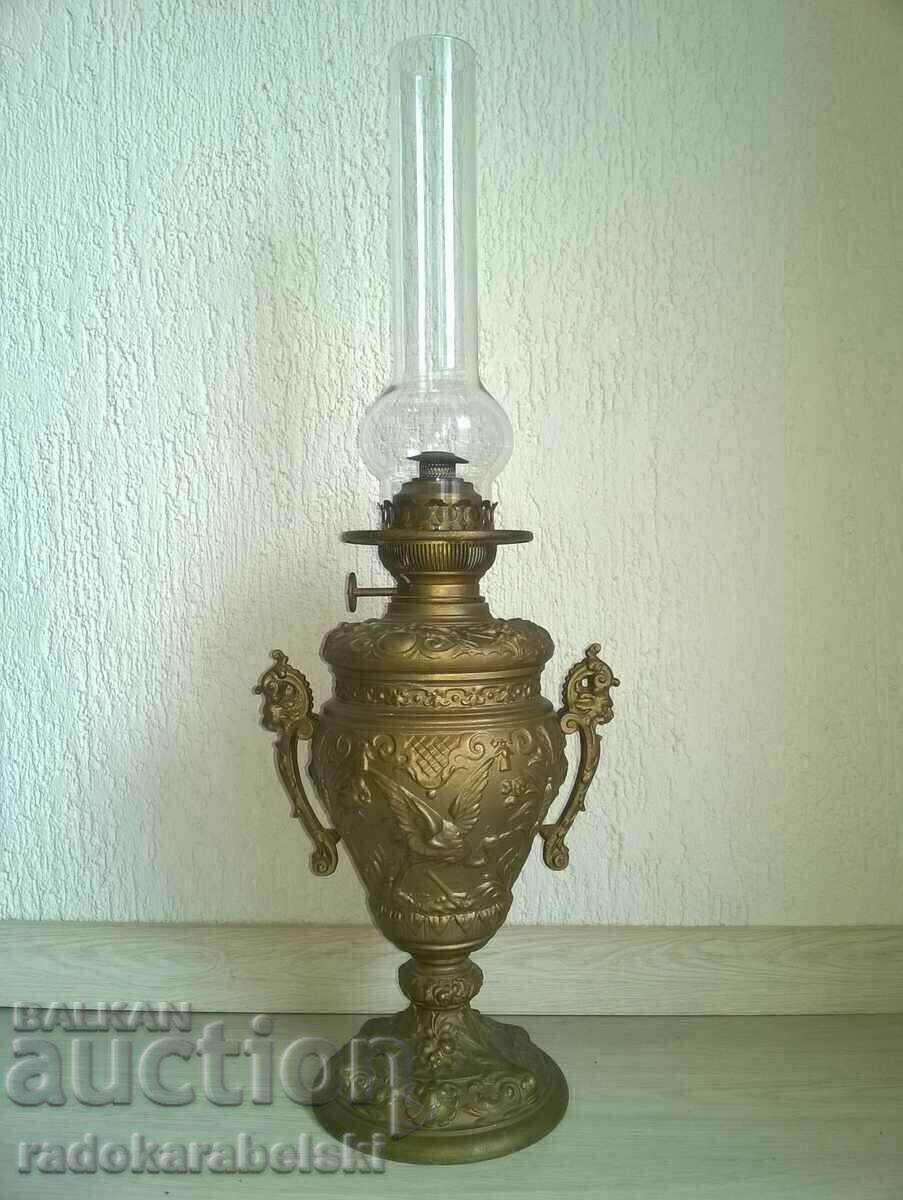 Голяма старинна барокова газена - газова лампа - MATADOR