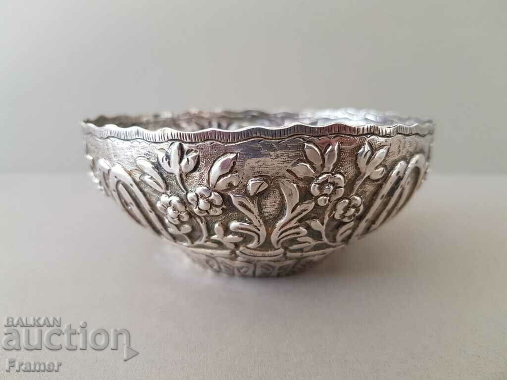 Silver double-forged ottoman tas mug with tugra early 19th c with price 695.00 BGN | € 355.35 Silver double-forged ottoman tas mug with tugra early 19th c with price 695.00 BGN | € 355.35