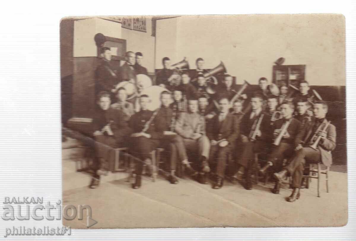 SCHOOL BRASS ORCHESTRA photo FROM 1930.