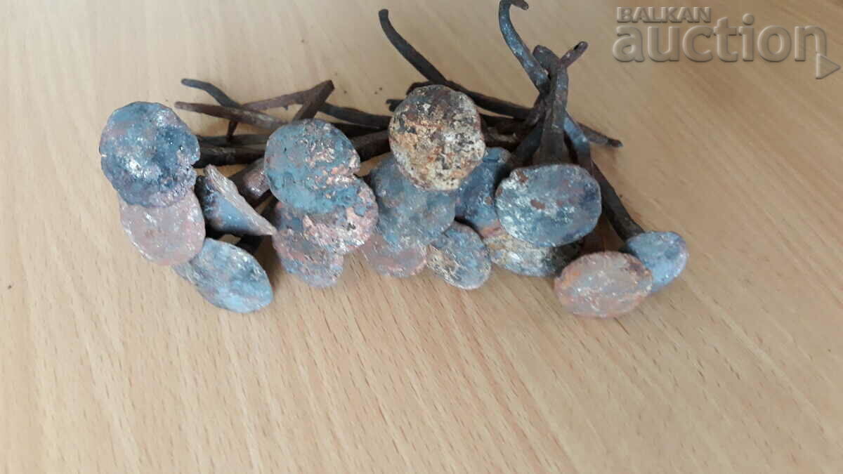 vintage wrought iron nails lot nail nails - 7