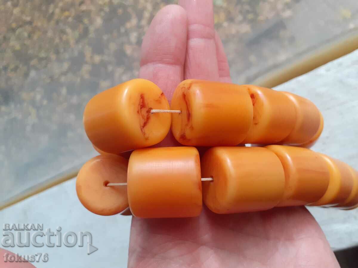 Δημοπρασία Τεράστιο κομπολόι από καταλίνη 33 χάντρες + ποπ κίτρινο με νταμάρια Δημοπρασία Τεράστιο κομπολόι από καταλίνη 33 χάντρες + ποπ κίτρινο με νταμάρια