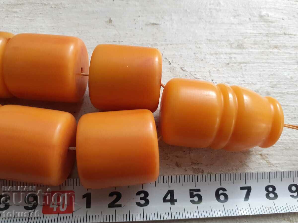 Τεράστιο κομπολόι από καταλίνη 33 χάντρες + ποπ κίτρινο με νταμάρια - 6 Τεράστιο κομπολόι από καταλίνη 33 χάντρες + ποπ κίτρινο με νταμάρια - 6