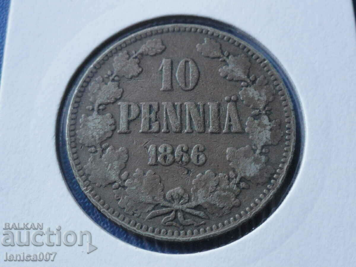 Ρωσία (Φινλανδία) 1866 - 10 πένες - 5