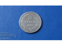 Russia (Finland) 1897 - 25 Penniä