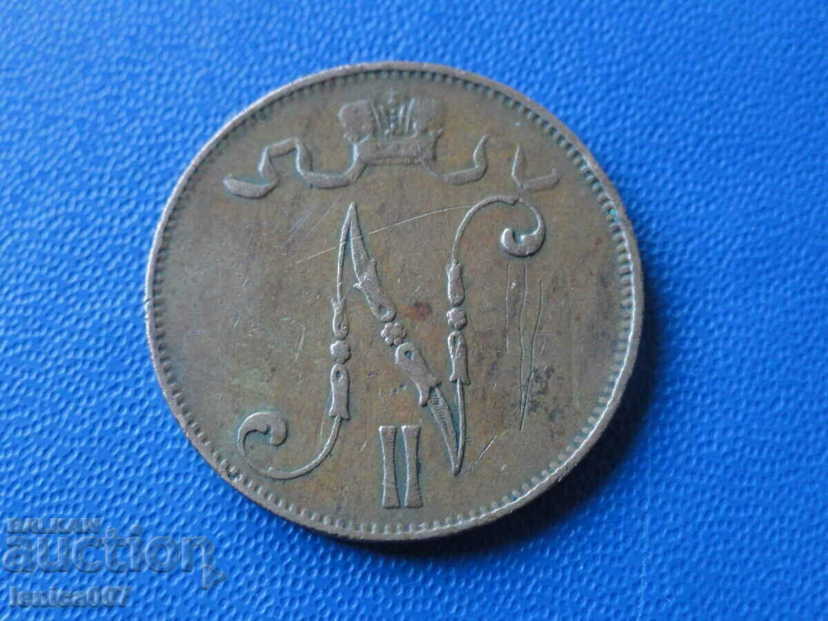 Russia (for Finland) 1898 - 5 pennies with price 16.00 BGN | € 8.18 Russia (for Finland) 1898 - 5 pennies with price 16.00 BGN | € 8.18