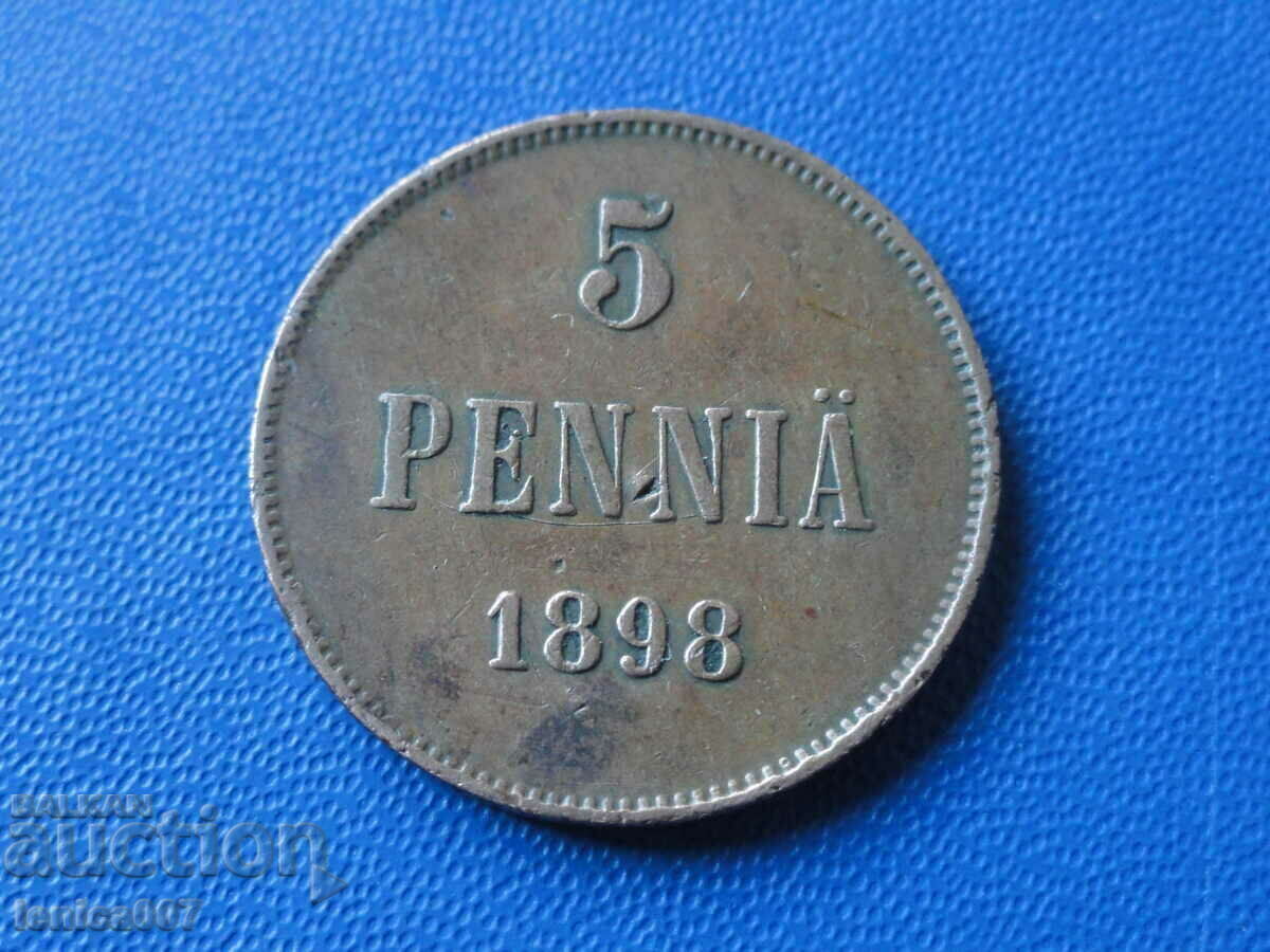 Auction Russia (for Finland) 1898 - 5 pennies Auction Russia (for Finland) 1898 - 5 pennies