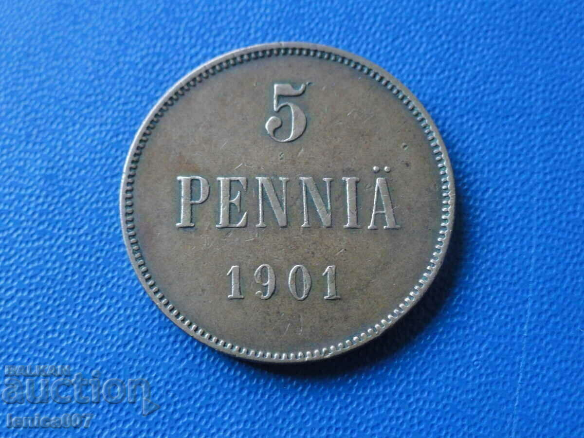 Аукцион Русия (за Финландия) 1901г. - 5 пення